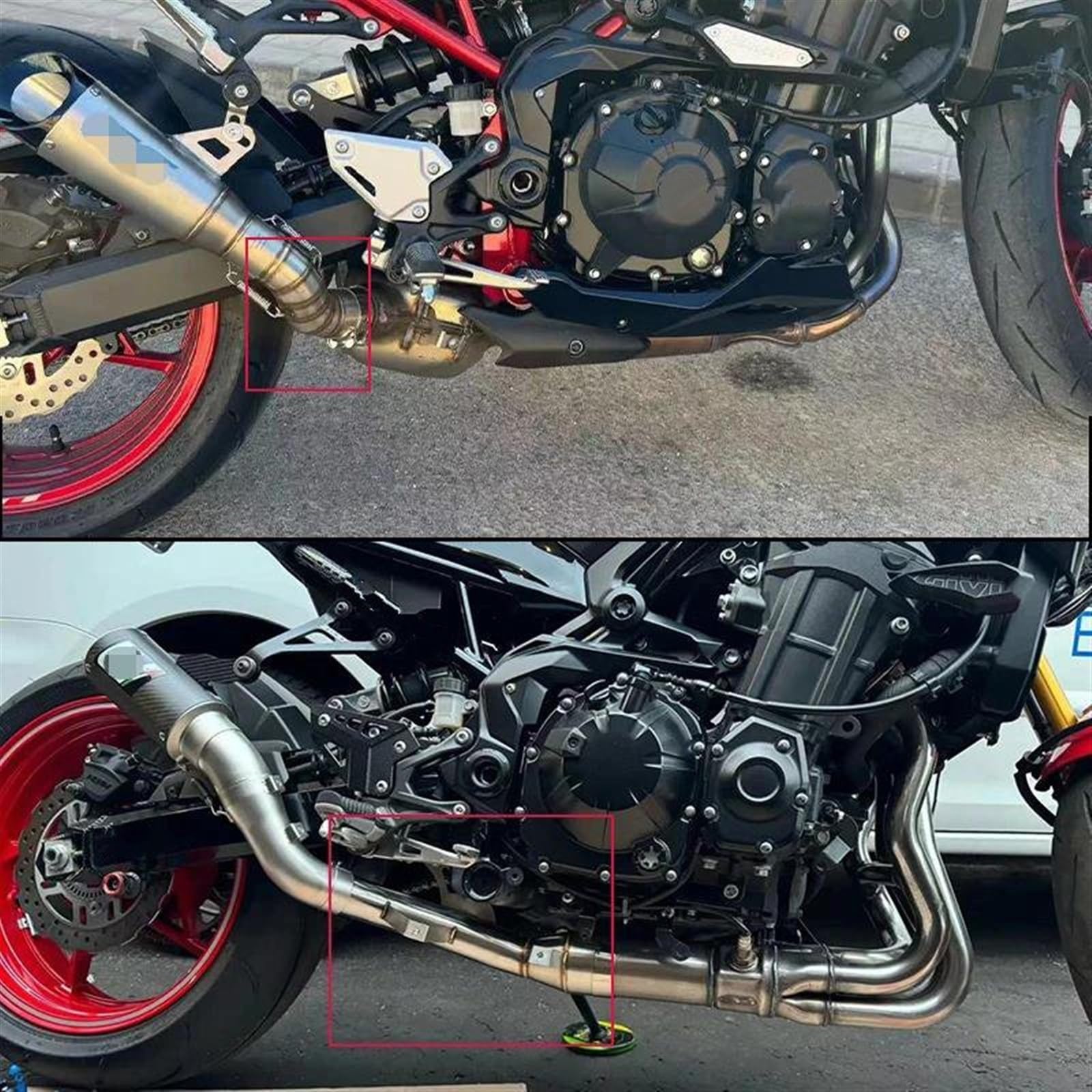 QJKXSZ(小さな店) オートバイの排気リンクパイプオートバイの排気管